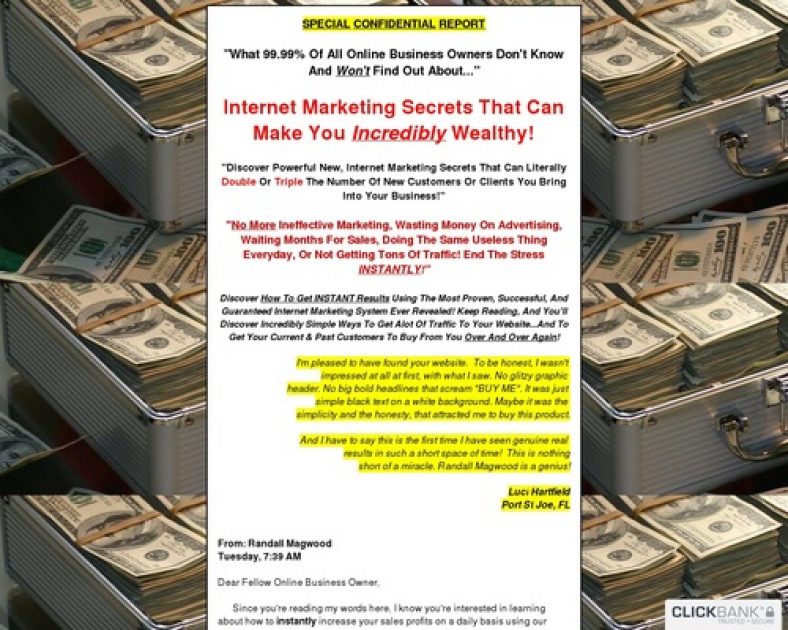 Randall Magwood's Internet Marketing Cash Machine
