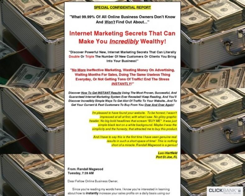 Randall Magwood’s Internet Marketing Cash Machine