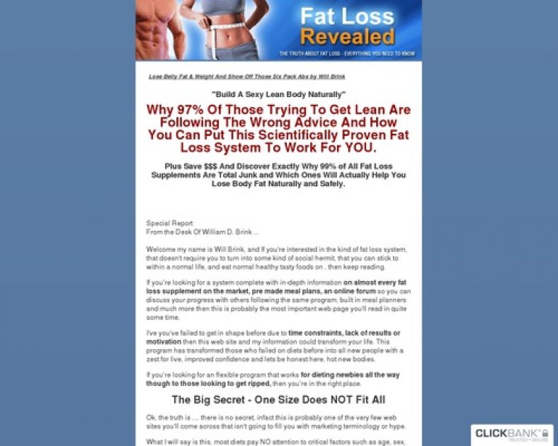 Lose Belly Fat & Get Six Pack Abs - Fat Loss Revealed