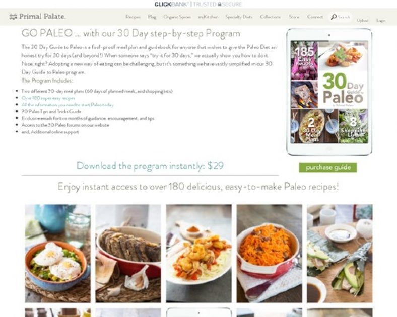 30 Day Guide to Paleo Meal Plan - Primal Palate | Paleo Recipes