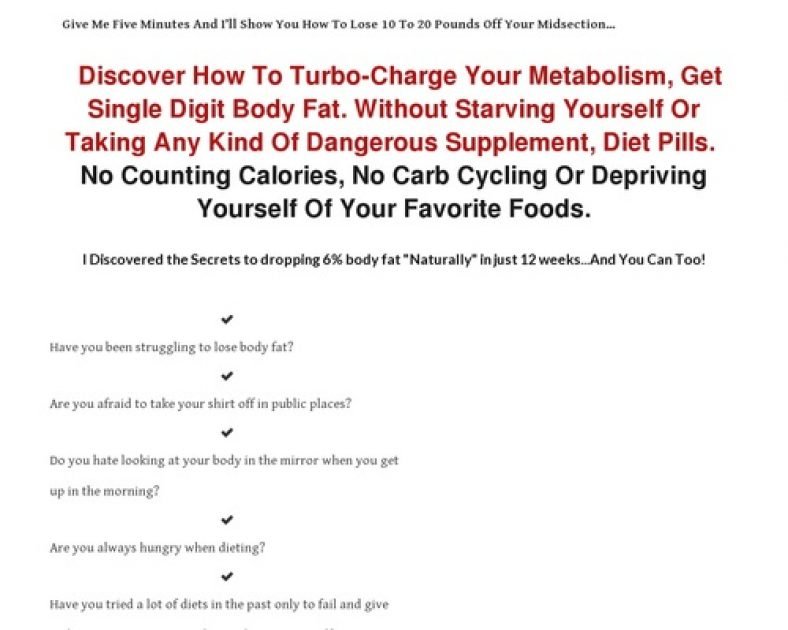 6% Body Fat Program – Six percent body fat