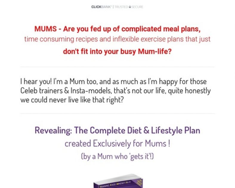 TFMF Complete Diet & Lifestyle Guide For Mums Ebook Clickbank - THE FIT MUM FORMULA