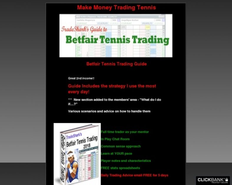 Betfair Tennis Trading. Learn from a full time trader.
