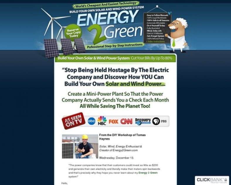 Build Your Own Wind And Solar Power System | Energy 2 Green