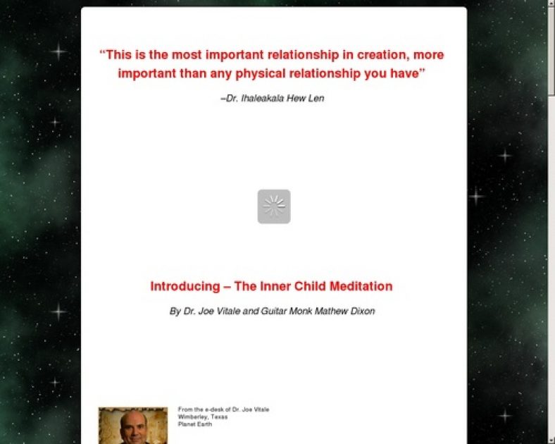 Dr. Joe Vitale’s Inner Child Meditation