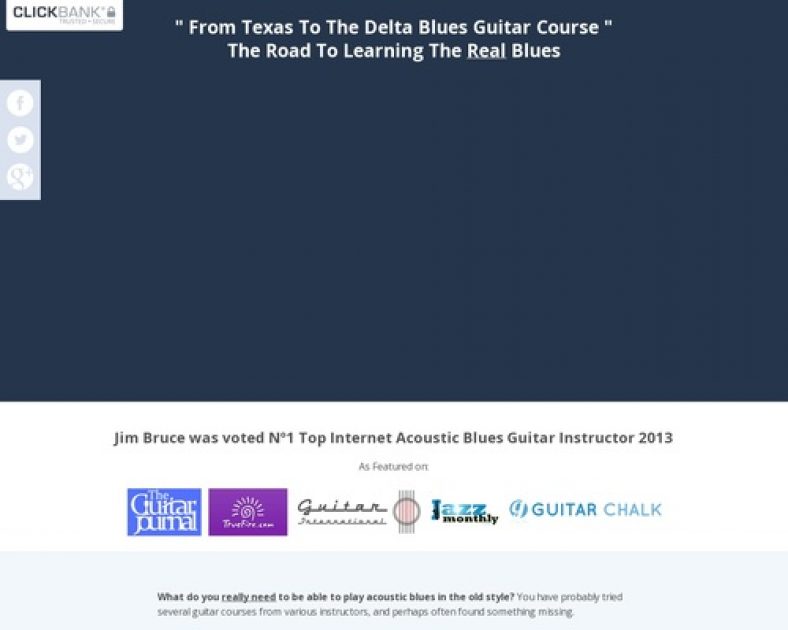 From Texas To The Delta – Acoustic Blues Guitar Lessons