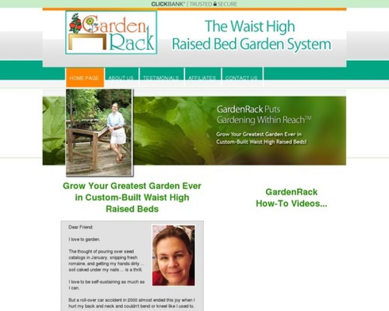 GardenRack ─ The Waist High Raised Bed Garden System | Home