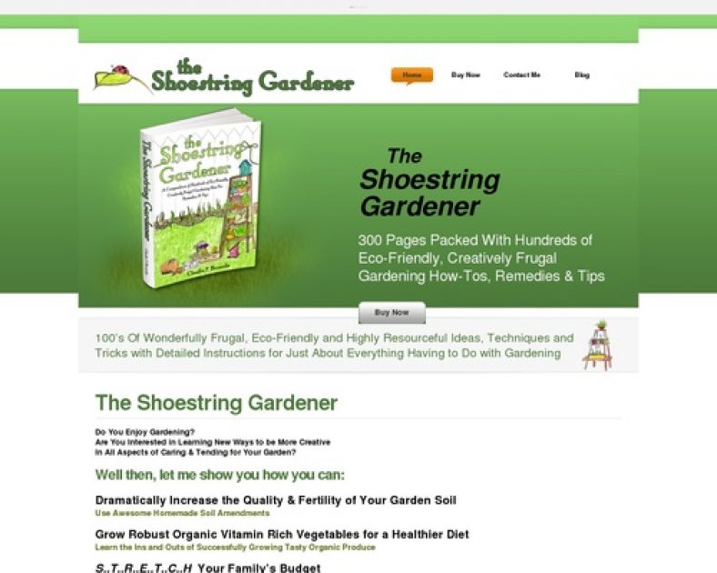The Shoestring Gardener - Frugal Eco-friendly Gardening Tutorial
