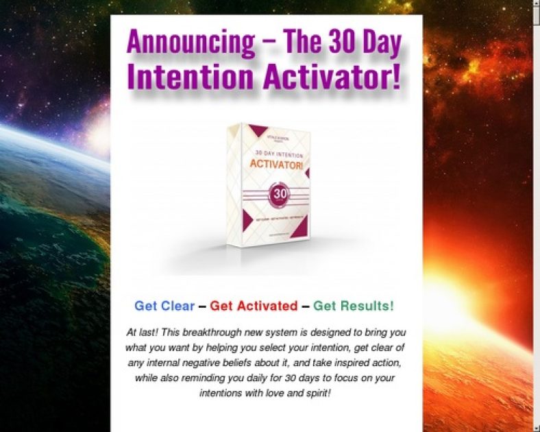Joe Vitale's 30day Intention Activator