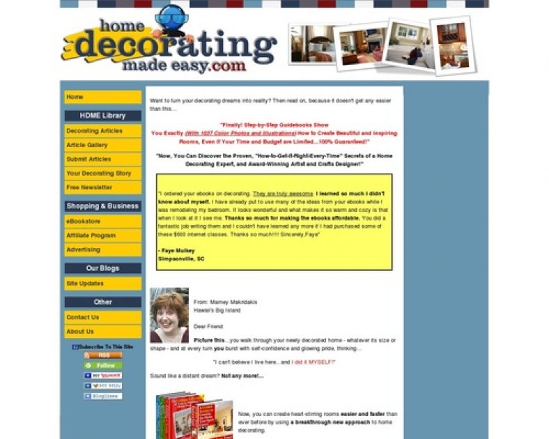 Unique eBooks help you to learn interior decorating faster than ever!