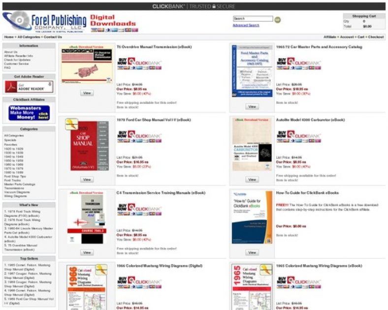 ForelPublishing.com - Digitally Downloadable Ford Manuals