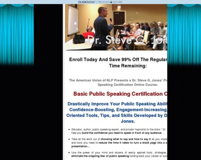 Basic Public Speaking Certification Course