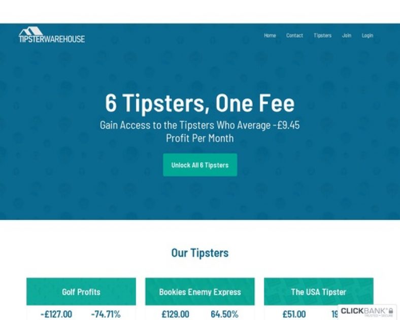 Join | Tipster Warehouse
