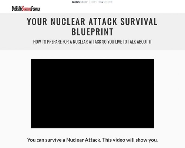 Nuclear Attack Survival Blueprint - 75% Commission - Mobile Optimized