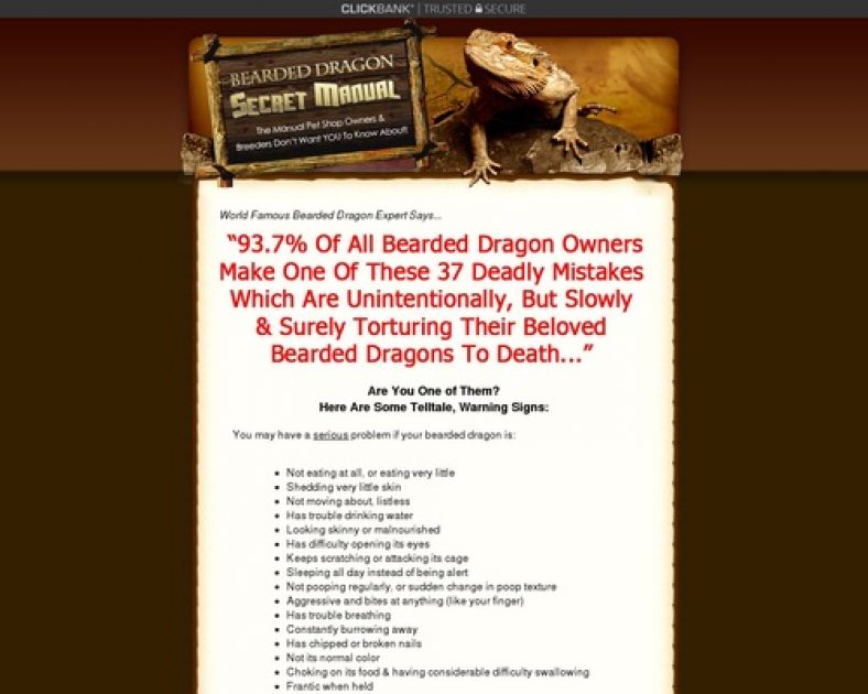 Bearded Dragon Secret Manual - Bearded Dragon Care - Bearded Dragon Guide