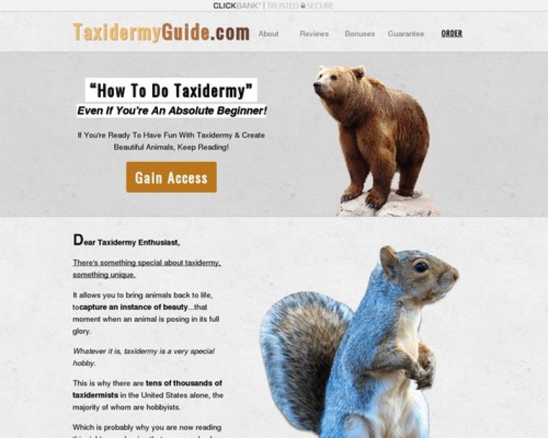 Taxidermy Made Easy - How To Taxidermy Guide: DIY Taxidermy Classes & School