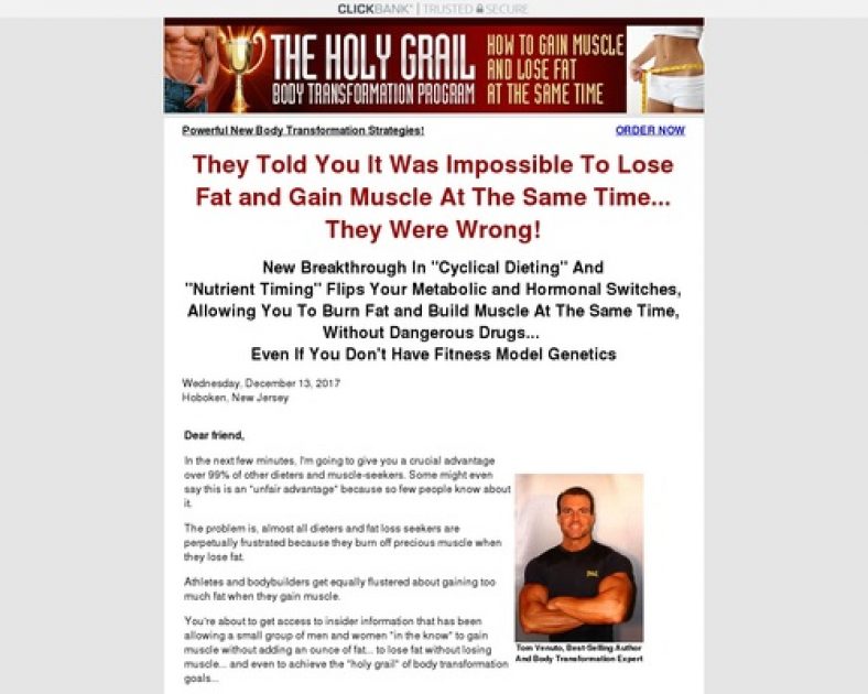 Holy Grail Body Transformation, Lose Fat and Gain Muscle, Body Recomposition, Bulking Up