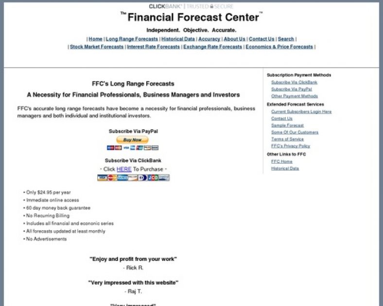 Long Range Financial And Economic Forecasts