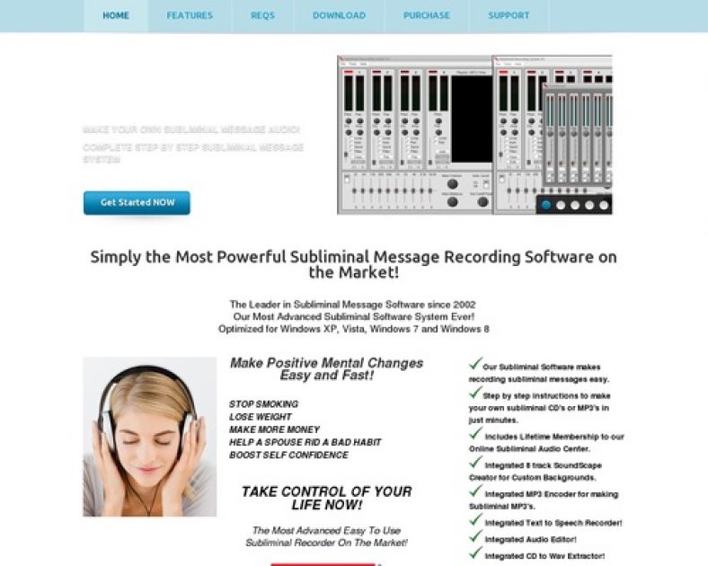 Subliminal Message Software - Make your own subliminal audio cd's fast and easy