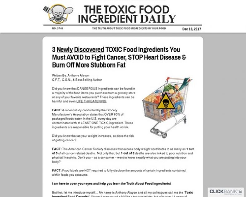 101 Toxic Food Ingredients – New Conversion Breakthrough
