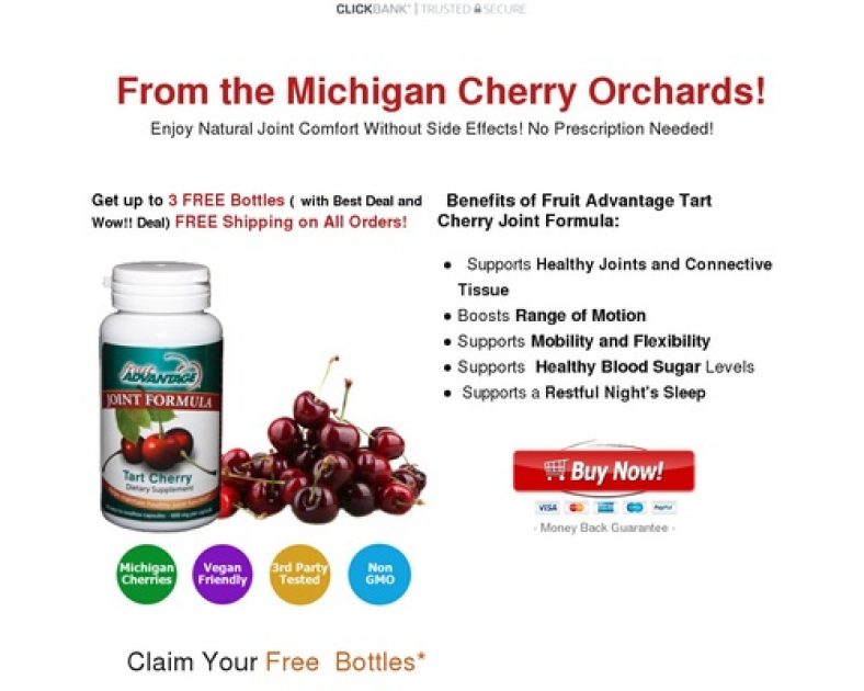 Cherry Pills – Fruit Advantage Tart Cherry Joint Formula