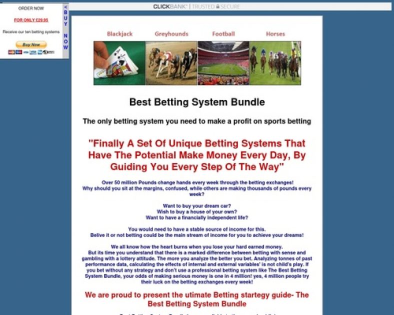 Best betting system bundle - Make money on the betting exchanges with horses, greyhounds, blackjack and football