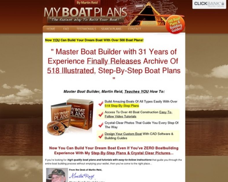 Myboatplans 518 Boat Plans – Earn $70.65 Per Sale! + $5 Bonus!