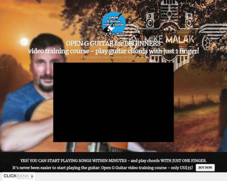 OPEN G GUITAR for BEGINNERS – start playing within minutes – easy guitar training – digital video training by Mike Malak