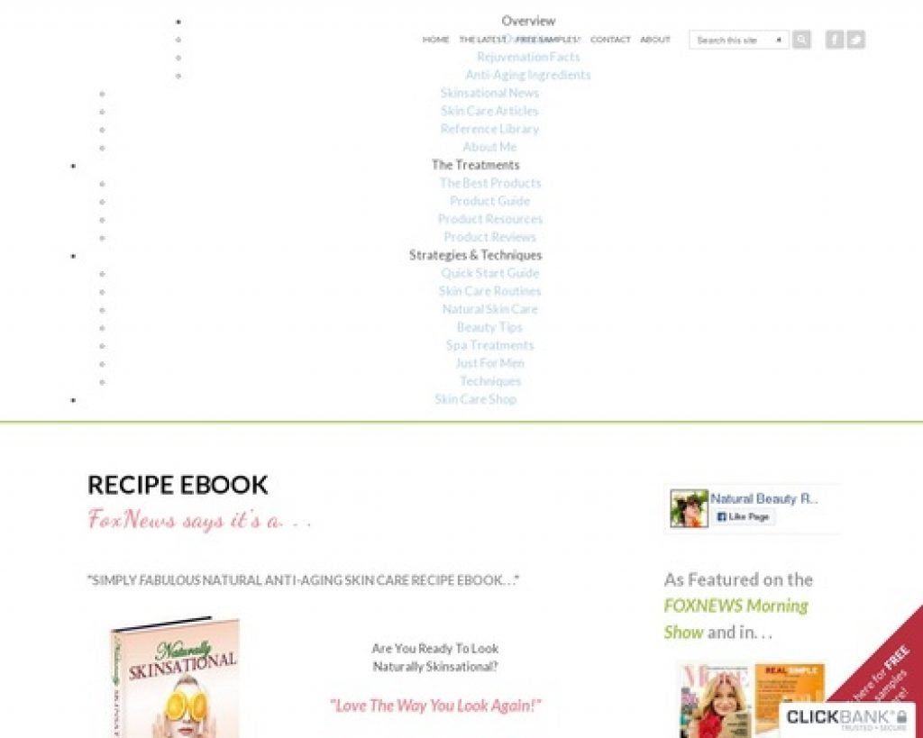 Recipe eBook Natural AntiAging Skin Care All The Reviews