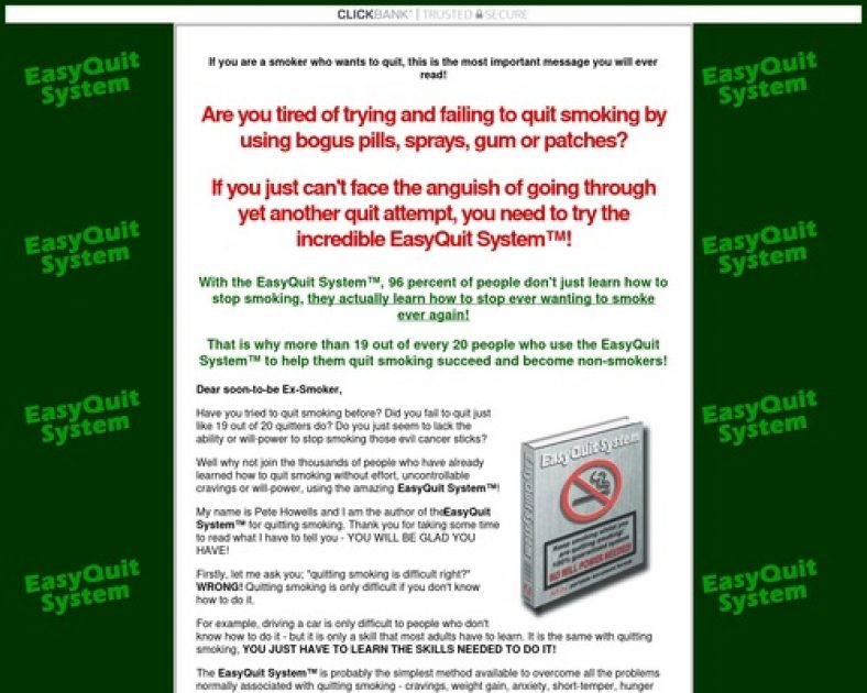 EasyQuit System – stop smoking program review