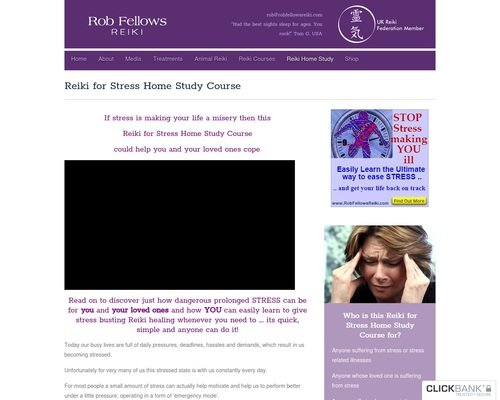 Reiki for Stress Home Study Course - Rob Fellows Reiki