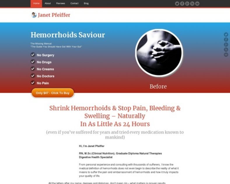 Hemorrhoids Saviour – Cure Hemorrhoids Forever
