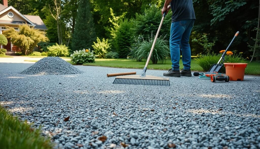 Gravel driveway maintenance